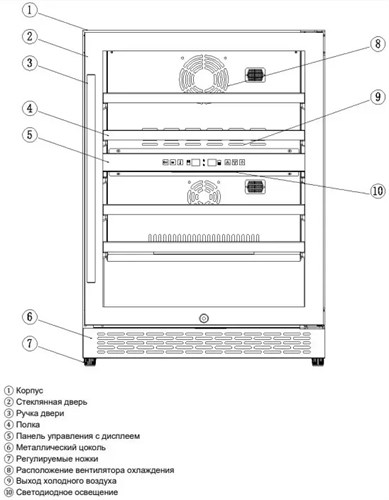 Встраиваемый винный шкаф Graude FWK 80.1 4260475246662 - фото 236687