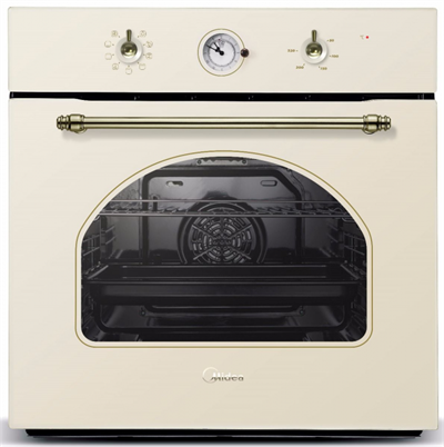 Midea MO58100RGI-B шкаф духовой электрический независимый, 60 см, стекло слоновая кость/фурнитура бронза 4627121251300 - фото 236959