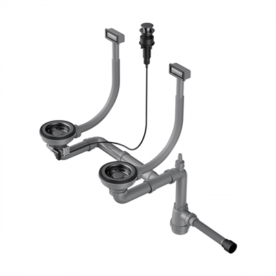 Сифон для мойки Omoikiri WK-2-GM-A 4956496 4956496