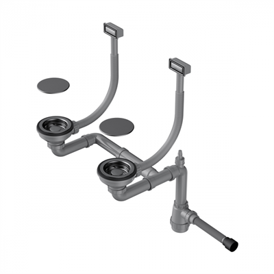 Сифон для мойки Omoikiri WK-2C-GM 4956498 4956498