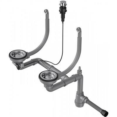 Сифон для двухчашевых моек Omoikiri WK-2-R-IN-A 4956506 4956506