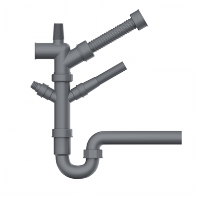 Комплект отводной арматуры для измельчителя Omoikiri NA-01 4956655 4956655