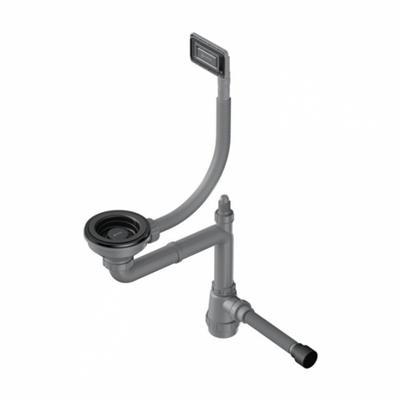 Арматура для одночашевых моек с универсальным прямоугольным переливом Omoikiri WK-1-UN-GB 4956834 4956834