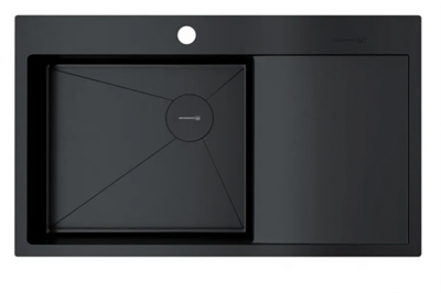 Мойка Omoikiri Akisame 86-GB-L Side графит 4997043 4957043