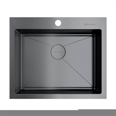 Кухонная мойка Omoikiri Akisame 59-GM вороненая сталь 4973096 4973096