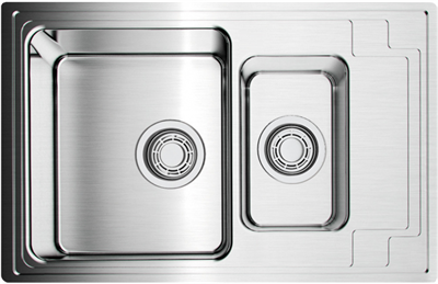 Кухонная мойка Omoikiri Mizu 78-2-IN нерж.сталь 4973731 4973731