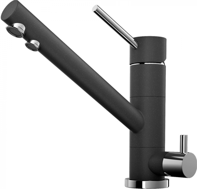 Смеситель для мойки Omoikiri Tonami-BL (4994058) черный/хром 4994058