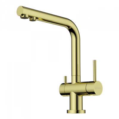 Смеситель для мойки Omoikiri Nagano PVD-G (4994178) светлое золото 4994178