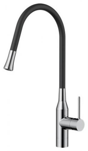 Смеситель для мойки Omoikiri Yatomi-BN-BL (4994247) нержавеющая сталь/черный шланг 4994247