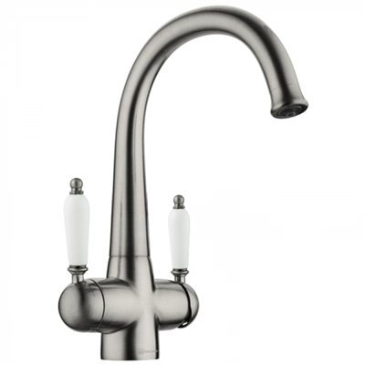 Смеситель для кухни Omoikiri Okinawa-2-SI античное серебро 4994255 4994255