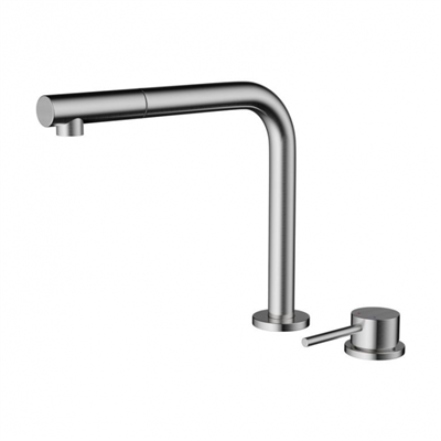 Смеситель Omoikiri Nara 2 Plus-S-BN нержавеющая сталь 4994369 4994369