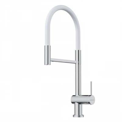 Смеситель Omoikiri Kanto-2 Plus-SB-BN-WH нержавеющая сталь/белый 4994450 4994450