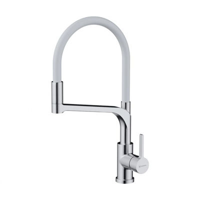 Смеситель Omoikiri Sinto 2 Plus-BN-WH нержавеющая сталь/белый 4994468 4994468