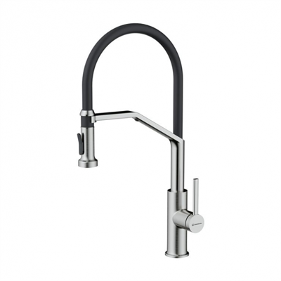 Смеситель Omoikiri Makkari 2 Plus-SB-BN-BL нержавеющая сталь/черный 4994494 4994494