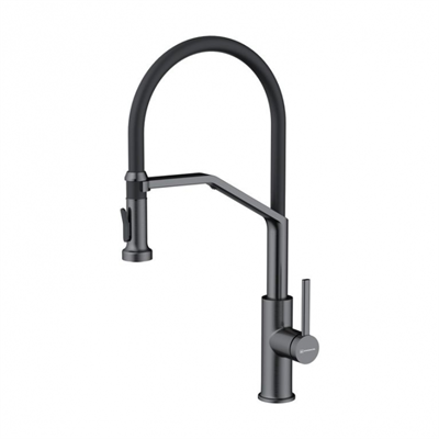 Смеситель Omoikiri Makkari 2 Plus-SB-GM-BL вороненая сталь/черный 4994497 4994497