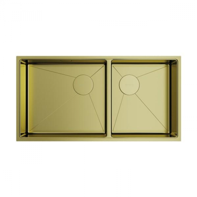 Мойка Omoikiri Taki 85-2-LB-U/IF-LG Side светлое золото 4997038 4997038
