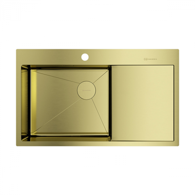 Мойка Omoikiri Akisame 86-LG-L Side светлое золото 4997045 4997045
