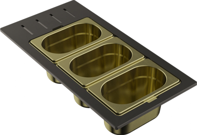 Контейнер Omoikiri DC-02-3-LG светлое золото 4999080 4999080