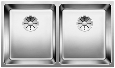 Blanco Andano 340/340-U, мойка, нержавеющая сталь с зеркальной полировкой, без клапана-автомата 522983 - фото 240443