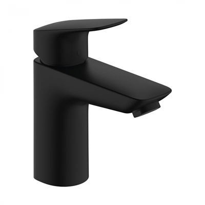 Смеситель для раковины Hansgrohe Logis 71107670, с донным клапаном Push-Open, черный матовый 71107670 - фото 242122