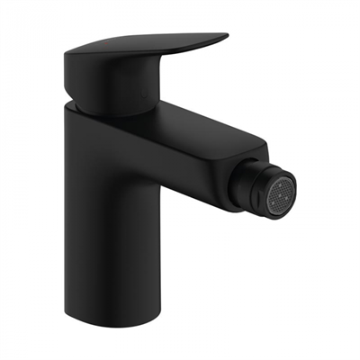 Смеситель для биде Hansgrohe Logis 71200670, с донным клапаном, черный матовый 71200670 - фото 242143