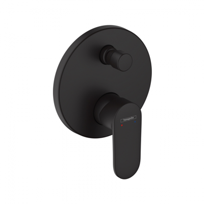 Смеситель Hansgrohe Vernis Blend, для ванны, цвет черный матовый, 71467670 71467670 - фото 242216