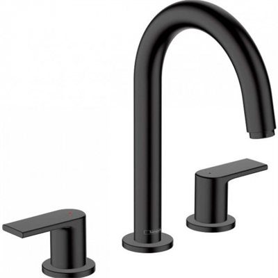 Смеситель Hansgrohe Vernis Shape 71563670 для раковины, с донным клапаном, матовый черный 71563670 - фото 242248