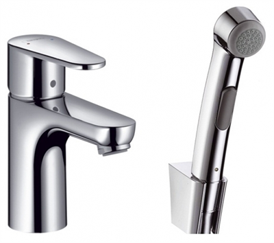 Смеситель Hansgrohe Talis E 71729000 для раковины с гигиеническим душем, хром 71729000 - фото 242334