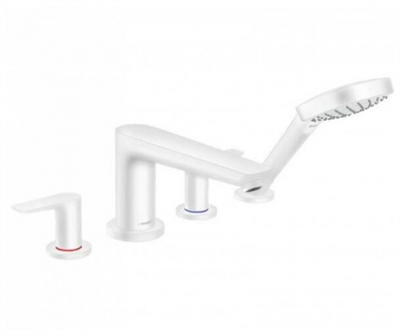 Смеситель Hansgrohe Talis E 71748700 для ванны, белый матовый 71748700 - фото 242362