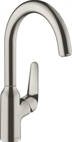 Смеситель Hansgrohe Focus 71802800 M42 для кухонной мойки, сталь 71802800 - фото 242395