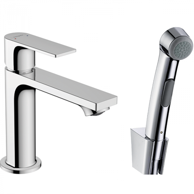 Смеситель Hansgrohe Rebris 72216000 E для раковины с гигиеническим душем, хром глянцевый 72216000 - фото 242474