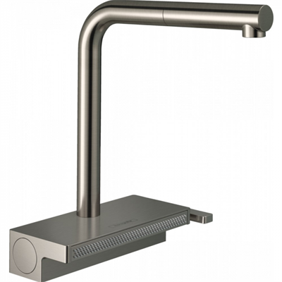 Кухонный смеситель Hansgrohe Aquno Select M81, 73830800, ComfortZone 250, с вытяжным изливом, 2 режима струи, под сталь 73830800 - фото 244369
