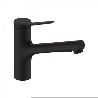 Смеситель Hansgrohe Zesis 74800670 M33 150 для кухонной мойки, черный матовый 74800670 - фото 245684
