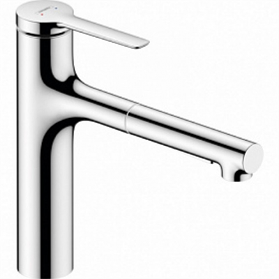 Смеситель Hansgrohe Zesis 74801000 M33 для кухонной мойки, 160 с выдвижным изливом, хром глянцевый 74801000 - фото 245687