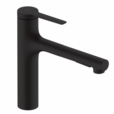 Смеситель Hansgrohe Zesis 74801670 M33 160 для кухонной мойки, черный матовый 74801670 - фото 245690