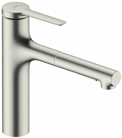 Смеситель Hansgrohe Zesis 74801800 M33 для кухонной мойки, сталь 74801800 - фото 245692