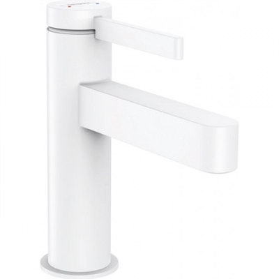 Смеситель для раковины Hansgrohe Finoris 76010700, с донным клапаном Push-Open, белый матовый 76010700 - фото 245771