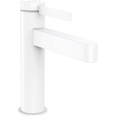 Смеситель для раковины Hansgrohe Finoris 76023700, с донным клапаном Push-Open, белый матовый 76023700 - фото 245775