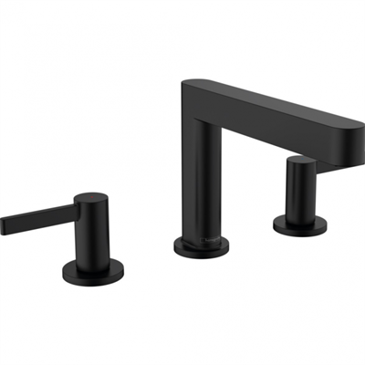 Смеситель для раковины Hansgrohe Finoris 76033670, донный клапан Push-Open, черный матовый 76033670 - фото 245776