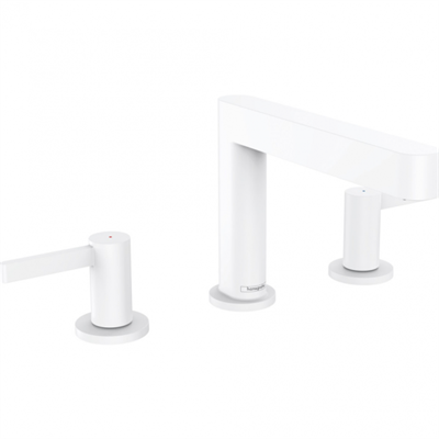 Смеситель для раковины Hansgrohe Finoris 76033700, донный клапан Push-Open, белый матовый 76033700 - фото 245779