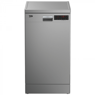 Посудомоечная машина Beko DFS25W11S,  узкая, напольная, 45см, загрузка 10 комплектов, серебристая 7606168335 - фото 245797