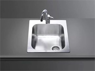 Smeg VS34/P3 мойка, нержавеющая сталь, 500х420 мм, нержавеющая сталь матовая 8017709077952 - фото 246715