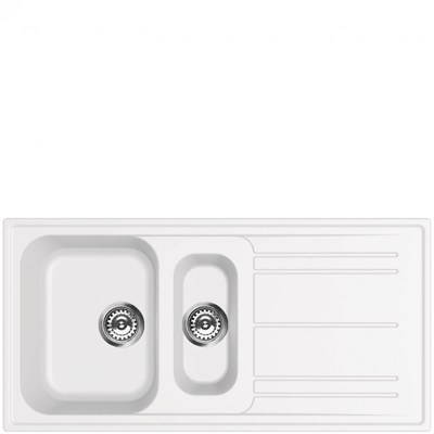 Smeg LZ102B мойка, гранит, 1000х500 мм, белый 8017709182816 - фото 246965