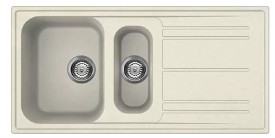 Smeg LZ102P мойка, гранит, 1000х500 мм, кремовый 8017709182823 - фото 246966