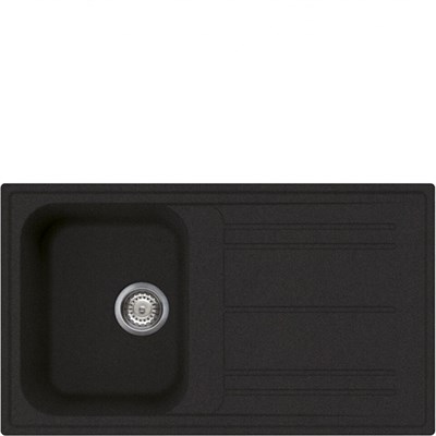 Smeg LZ861A2 мойка, гранит, 860х500 мм, антрацит 8017709251727 - фото 247816