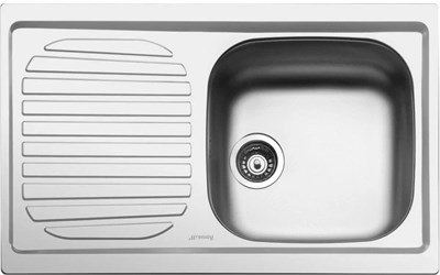 Smeg LYP791S мойка, нержавеющая сталь, 790х500 мм, нержавеющая сталь матовая 8017709273576 - фото 248069
