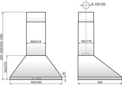 Каминная вытяжка Elikor Вента 60П-650-К3Д бежевый 942452 - фото 253817