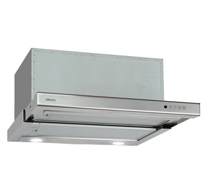 AKPO WK-7 Light plus twin II 60, нержавейка встраиваемая вытяжка телескопическая ak-2244 - фото 255088