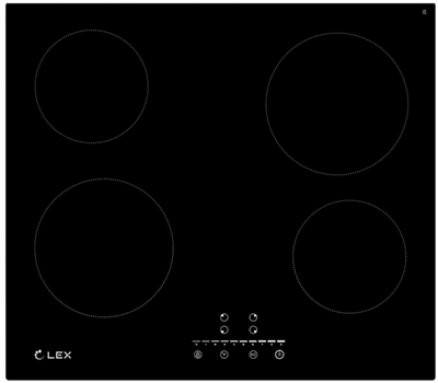 Встраиваемая электрическая варочная панель Lex EVH 640-1 BL chyo000196 - фото 258346