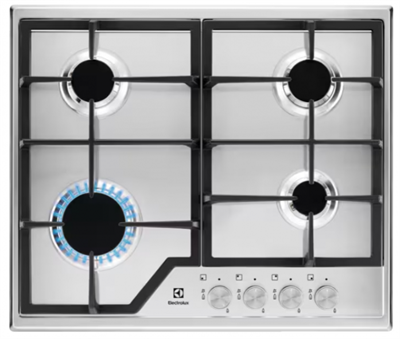 Варочная панель газовая Electrolux EGS6426SX серебристый egs6426sx - фото 260725